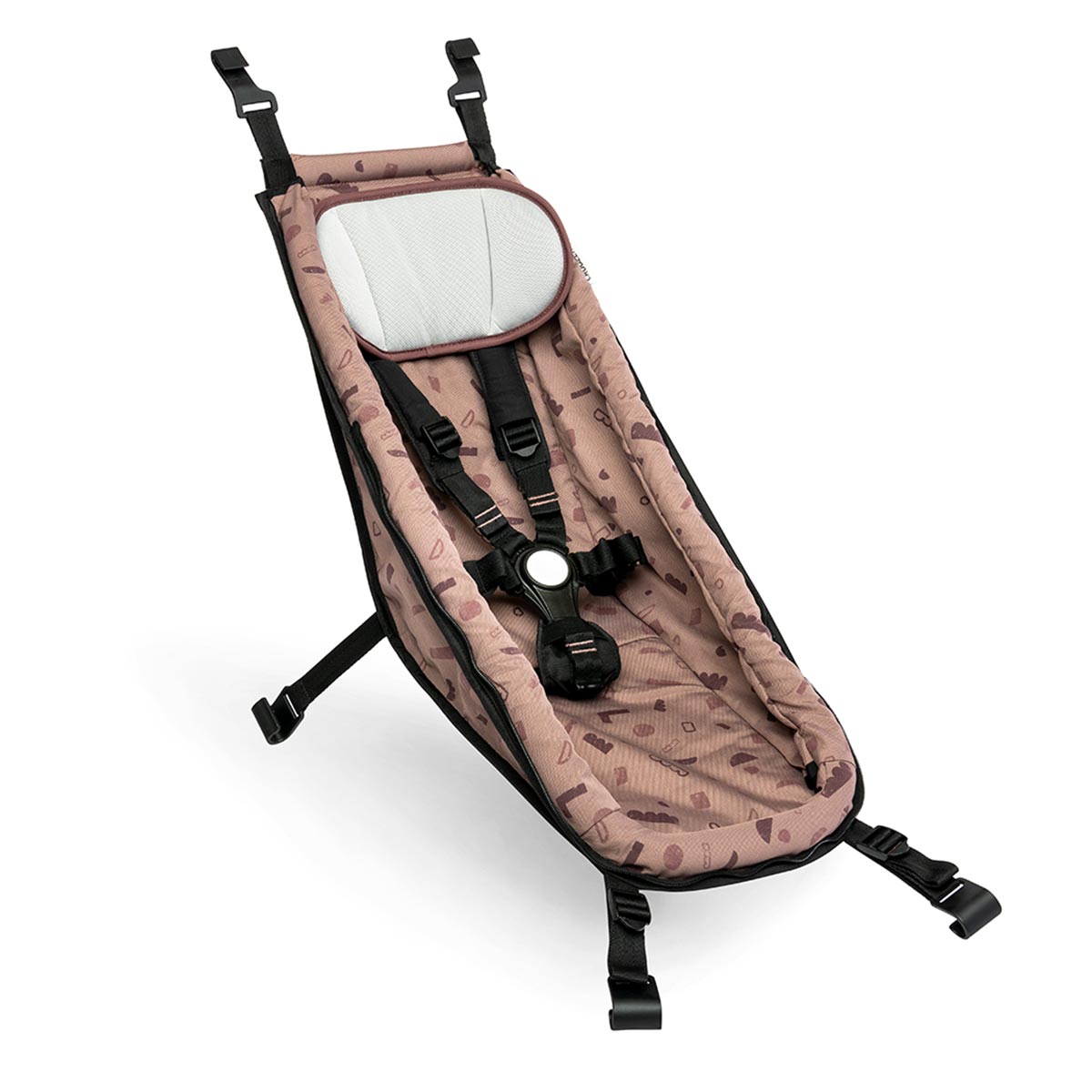 Croozer Babysitz Red patterned passend für alle Croozer Fahrradanhänger