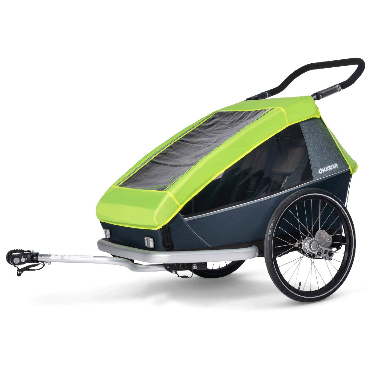 Croozer Regenverdeck Zweisitzer lightning yellow für alle Croozer Kid Fahrradanhänger ab 2016