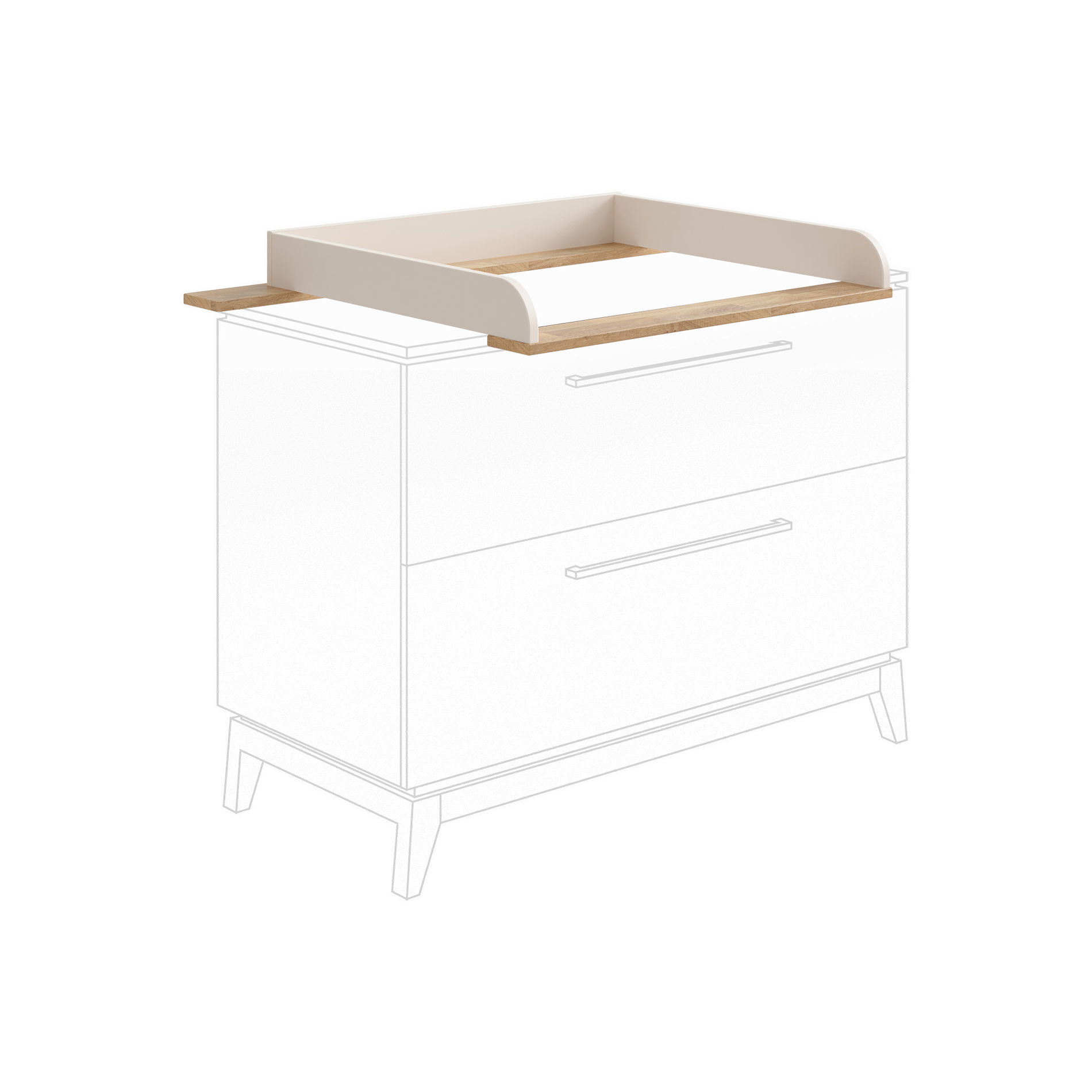 Paidi STIENE Wickelaufsatz für Kommode 127 538 2