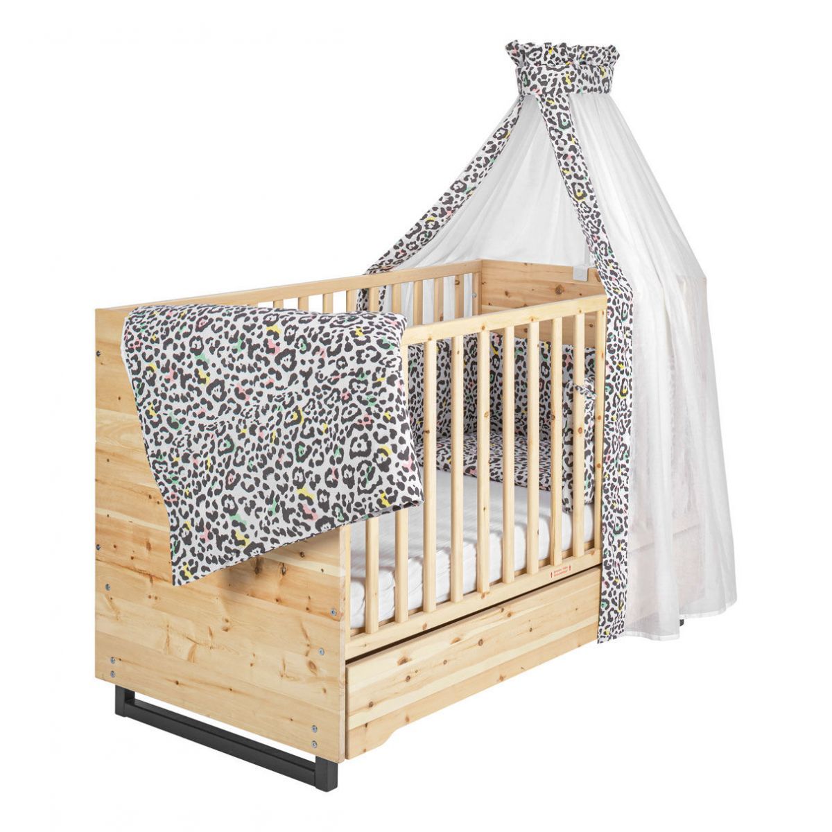 Schardt Leo multi  Bettset 4- teilig mit Bettwäsche, Himmel und Nestchen