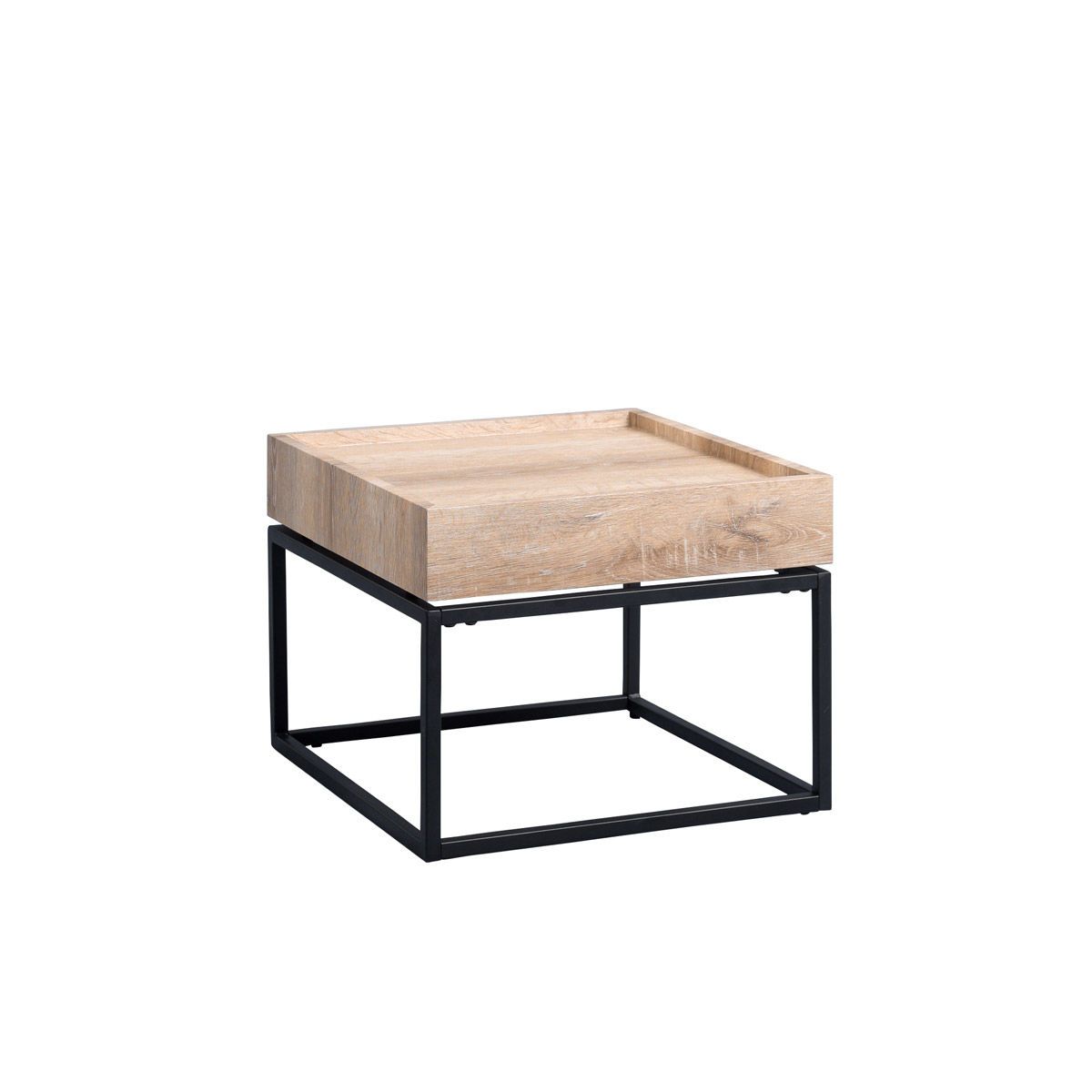 M2 Kollektion Couchtisch Madison 1 Dekor Wildeiche | Gestell Metall schwarz