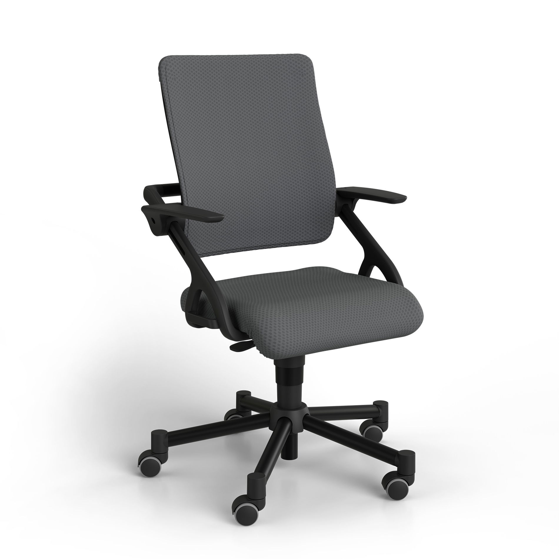 Drehstuhl Tio uni grau schwarzes Gestell