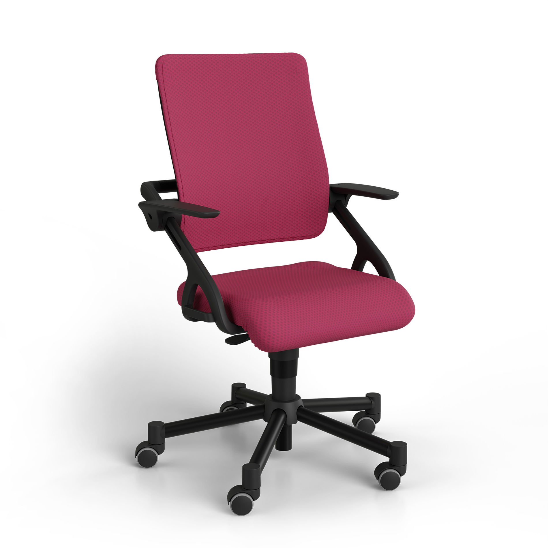 Drehstuhl Tio uni brombeere schwarzes Gestell