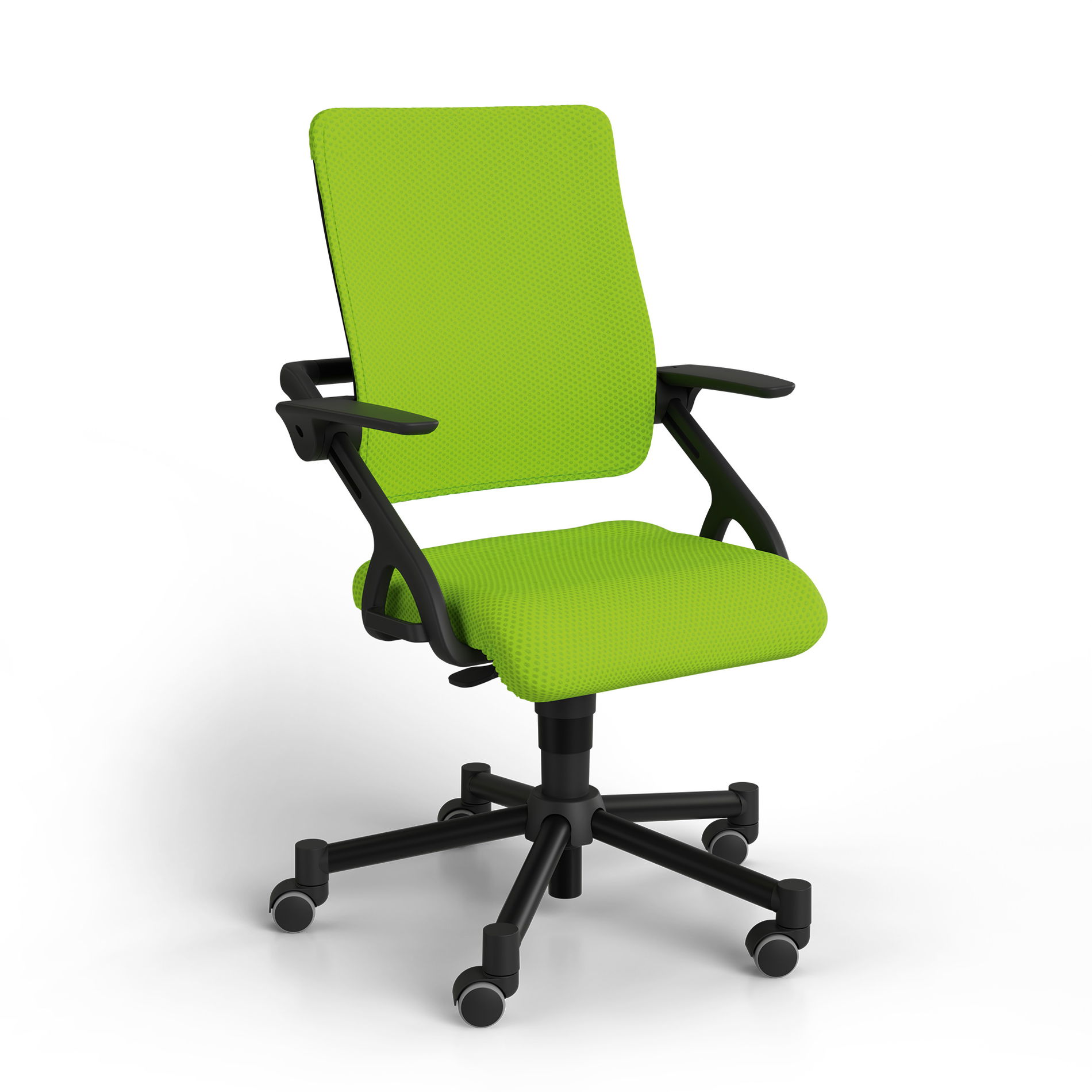 Drehstuhl Tio uni limette schwarzes Gestell