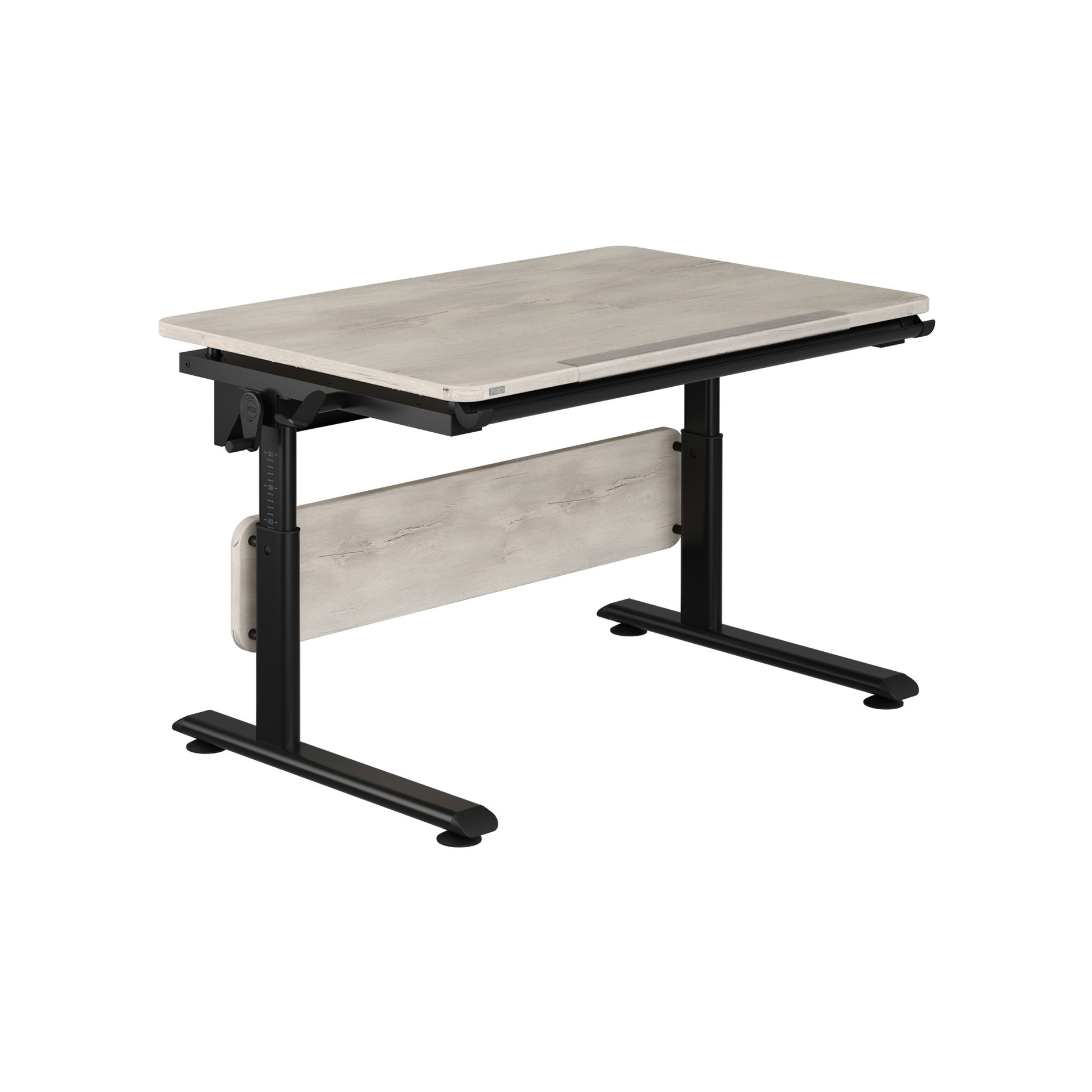 Diego Schreibtisch in schwarz/Eiche-Nautik, B 105 cm