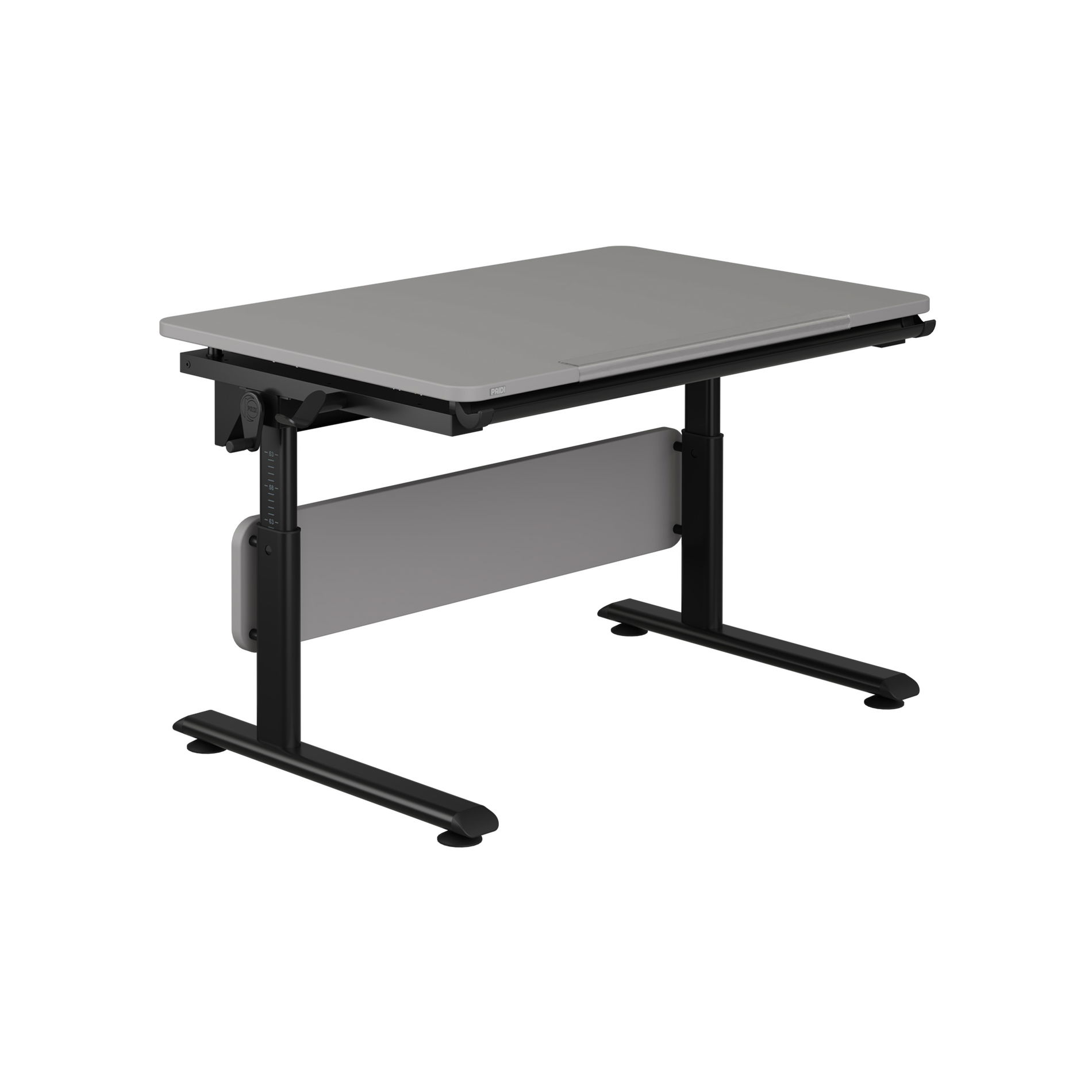 Diego Schreibtisch in schwarz/Schiefergrau, B 105 cm