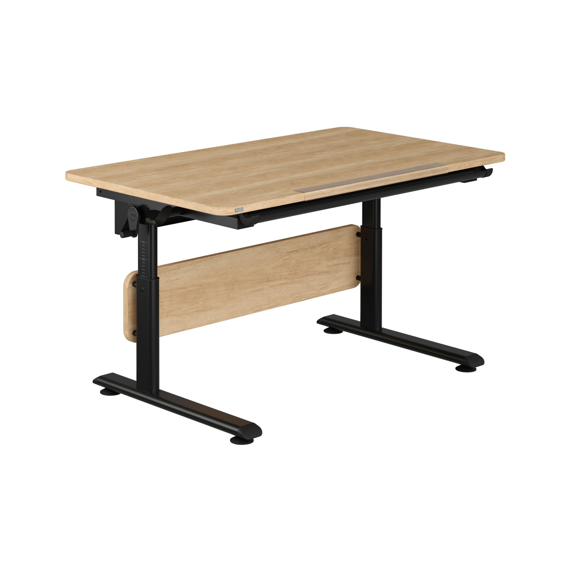 Diego Schreibtisch in schwarz/Eiche-Nebraska, B 120 cm