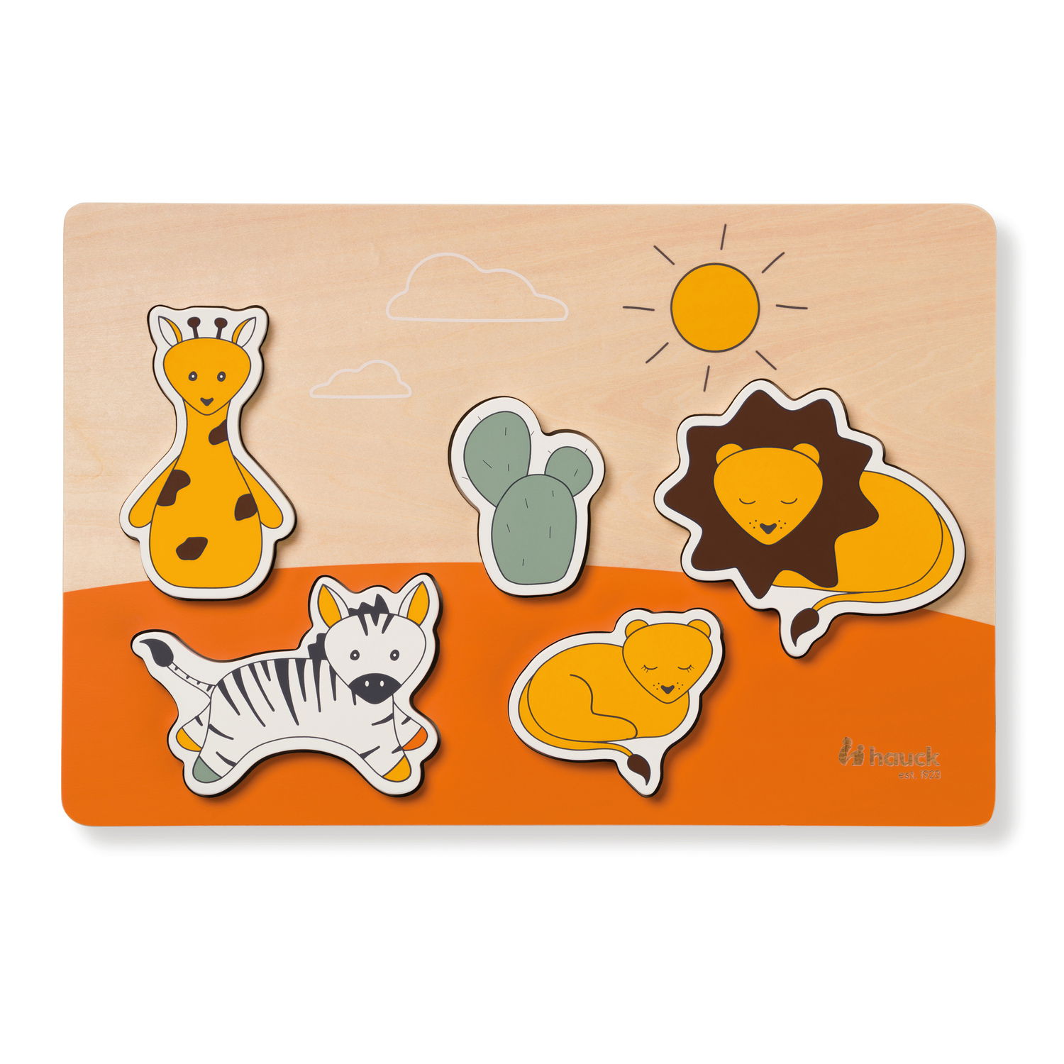 Hauck Puzzle N Fit Holzpuzzle Safari