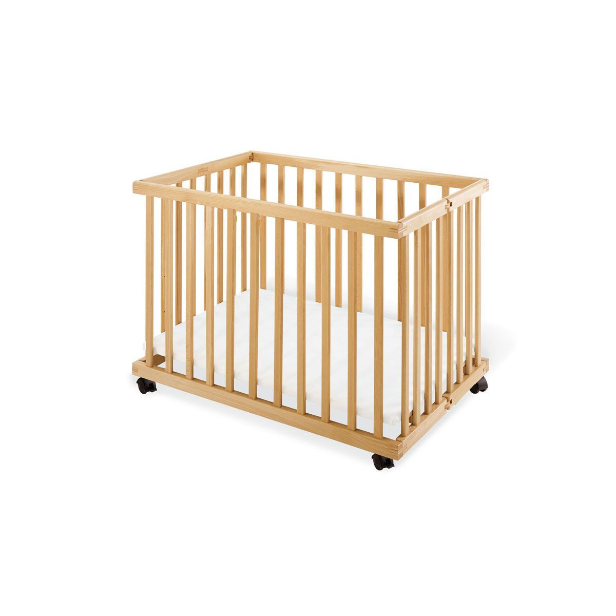 Pinolino Laufgitter Levin faltbar 100 x 75 cm Buche teilmassiv, unbehandelt - zum Toppreis