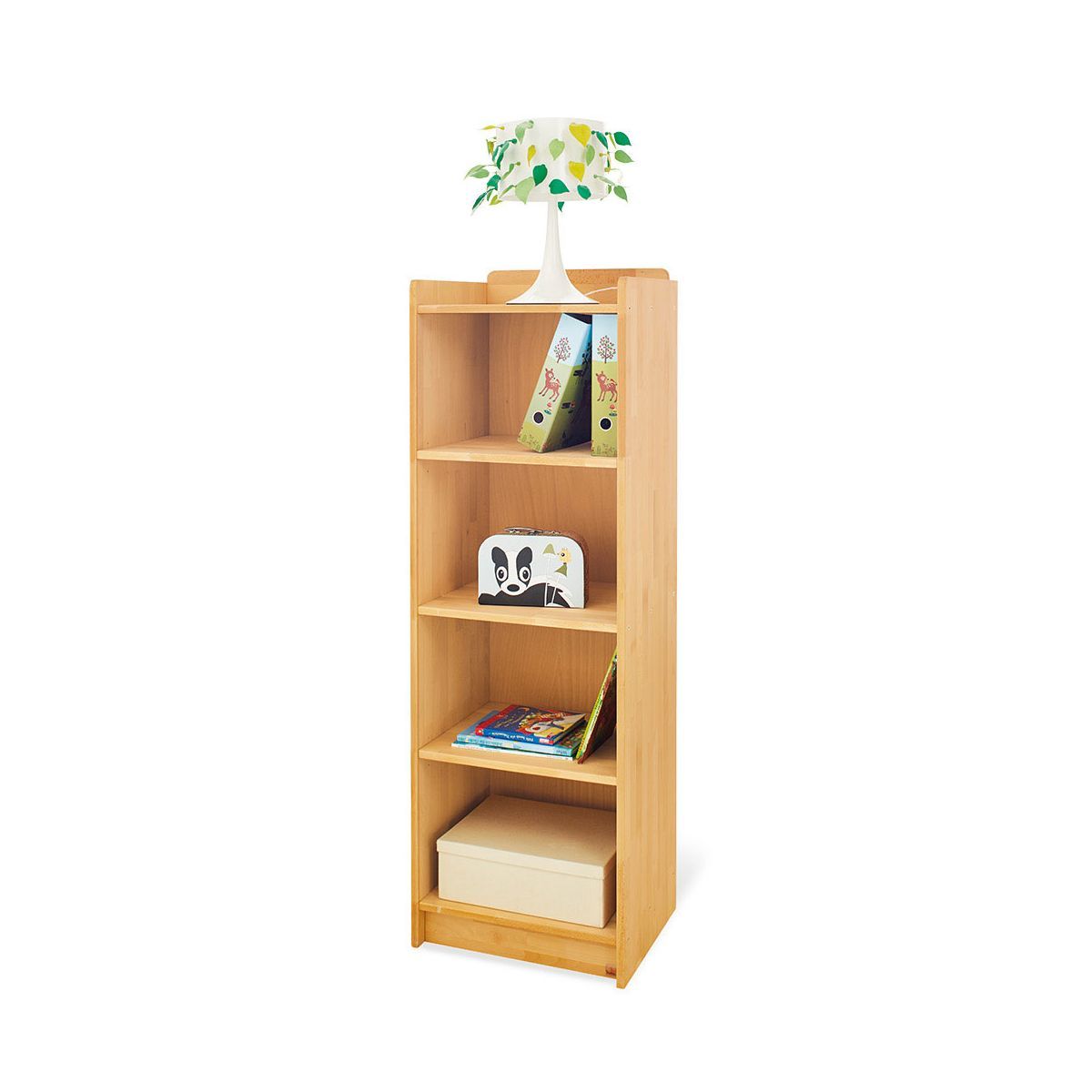 Pinolino Natura Standregal Buche massiv 4 offene Fächer - Buche geölt - Toppreis