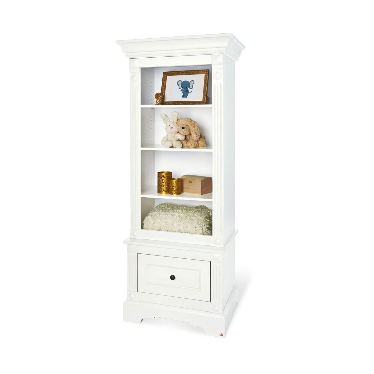 Pinolino Emilia Standregal MDF weiß 4 Fächer & 1 Schubkasten
