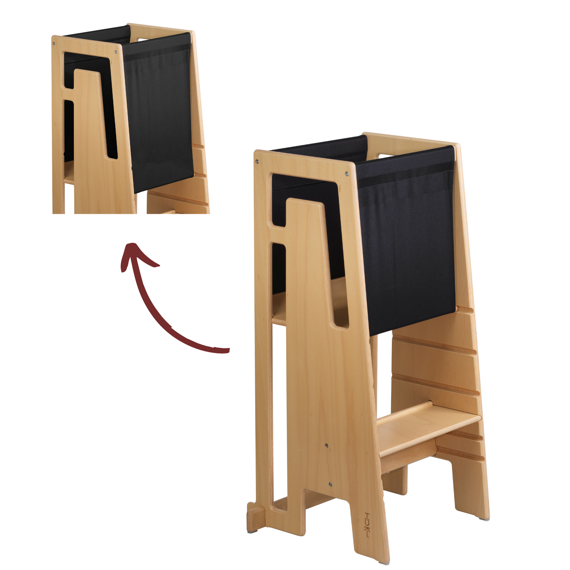 Tuki® Entdeckertuch schwarz