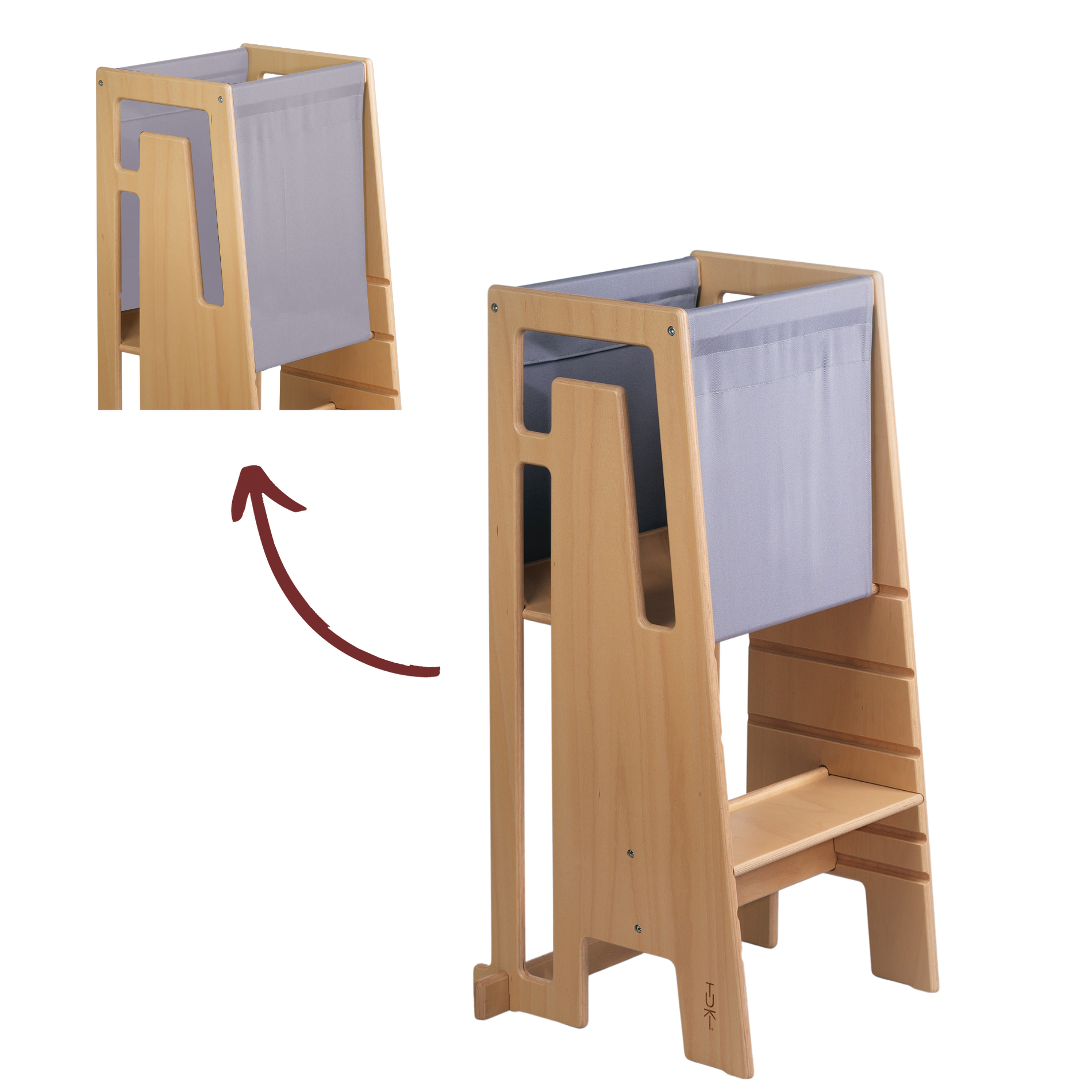 Tuki® Entdeckertuch Grau