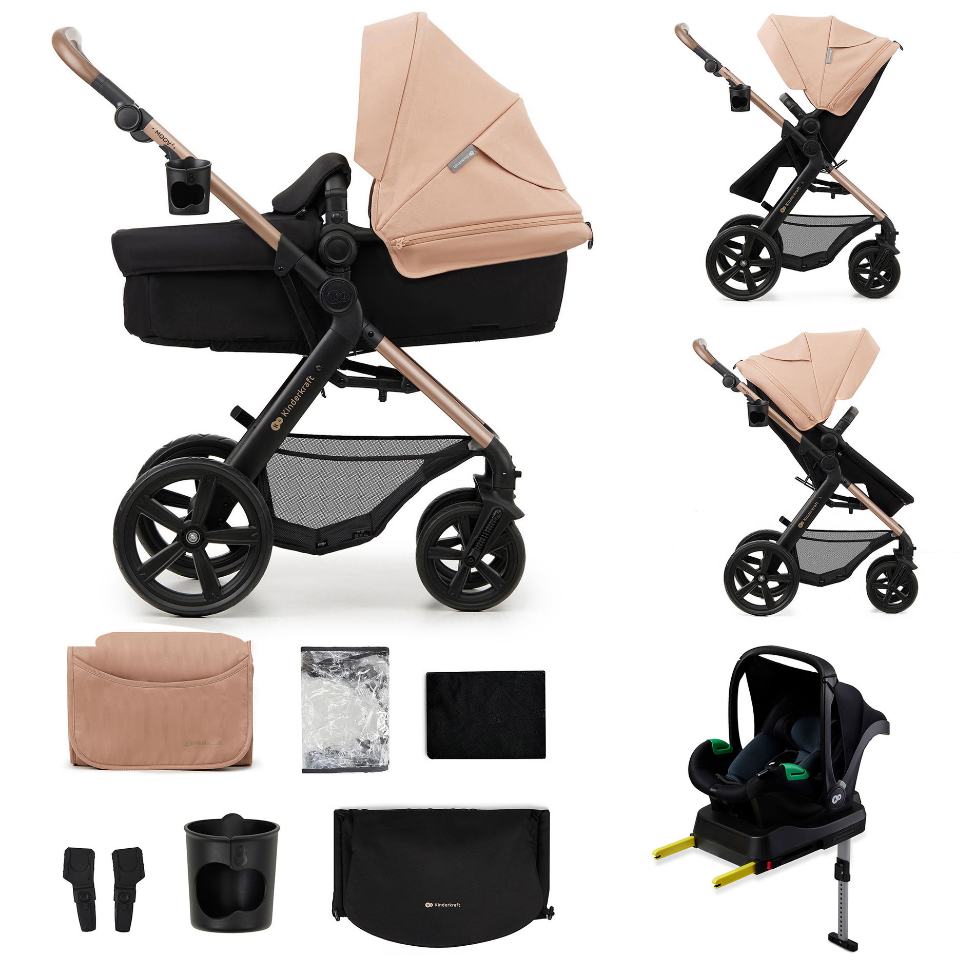 Kinderkraft MOOV 2 4in1 Kinderwagen Sand Beige