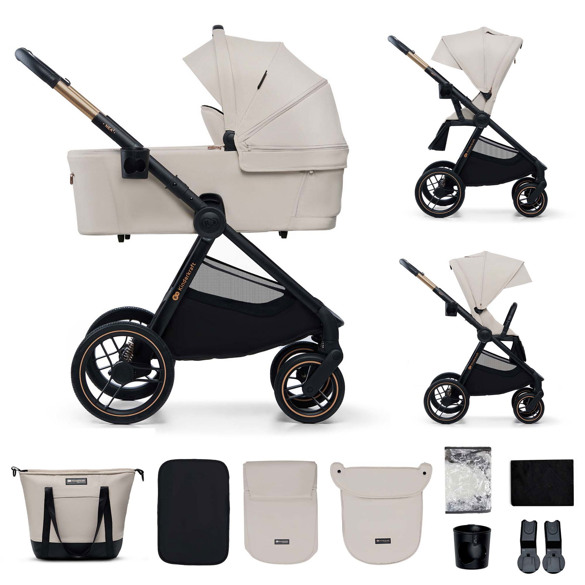 Kinderkraft NEA 2 Kinderwagen Soft Beige