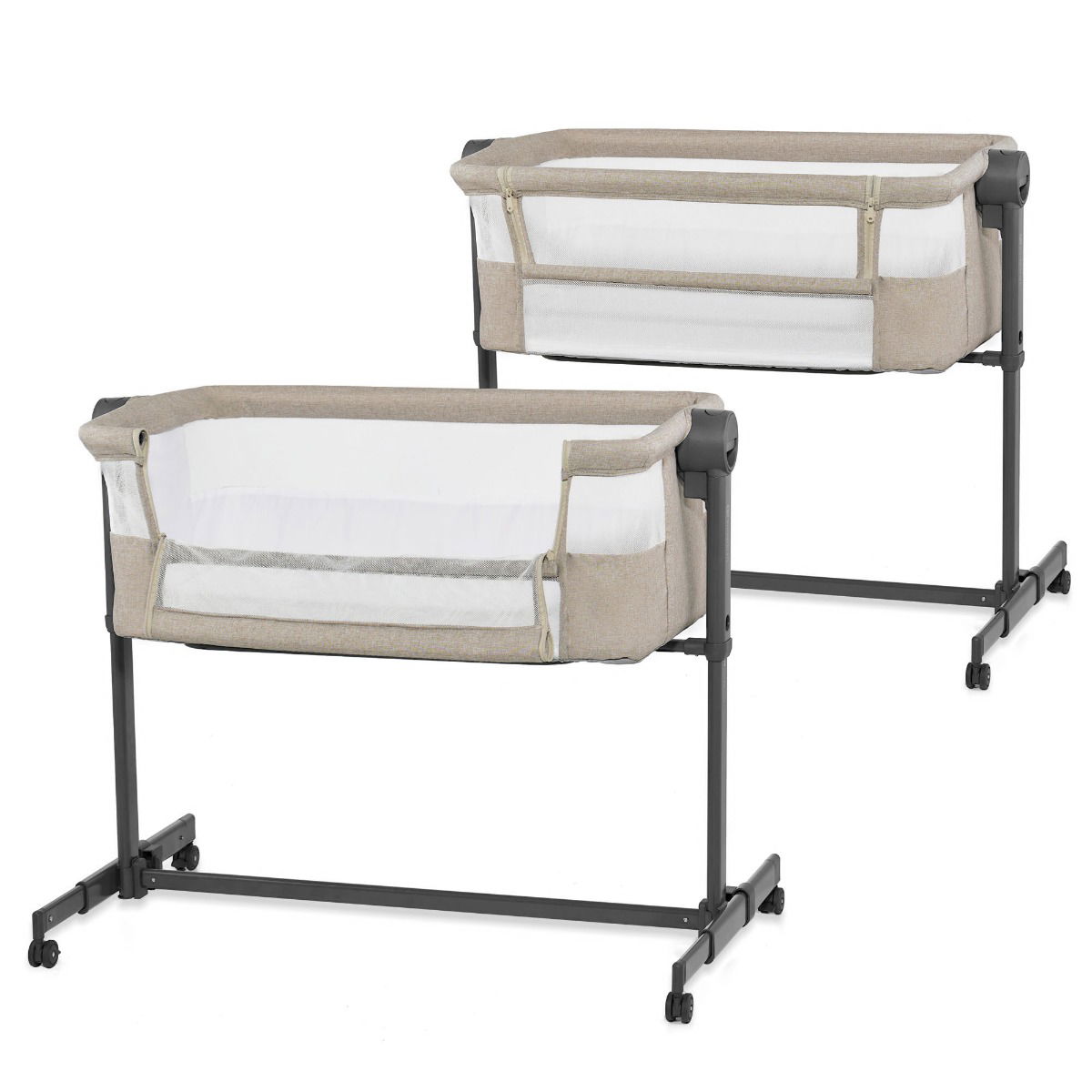 Kinderkraft Beistellbett 2in1 NESTE UP 2 beige