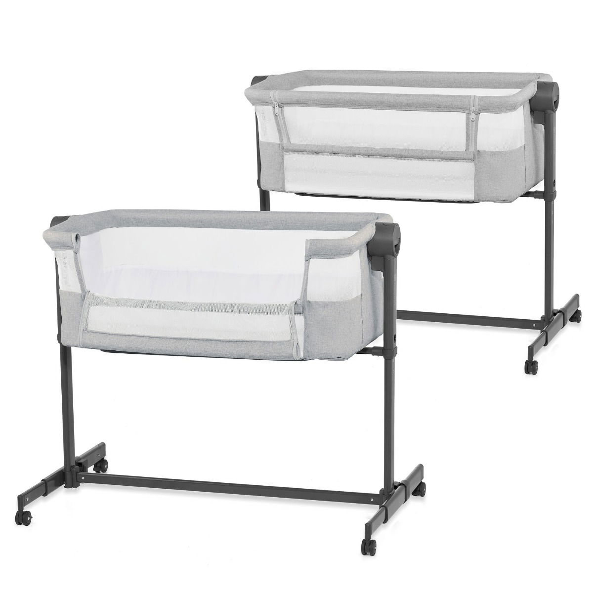 Kinderkraft Beistellbett 2in1 NESTE UP 2 grey