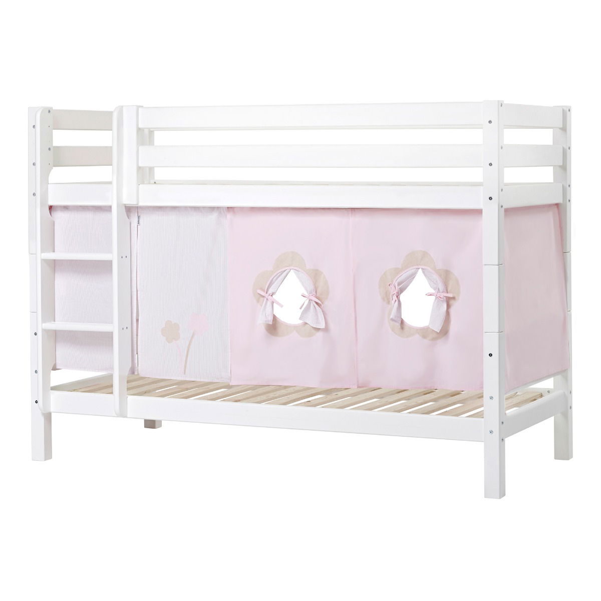 BUNDLE ECO Luxury Etagenbett 90x200 cm mit FAIRYTALE FLOWER-Vorhang
