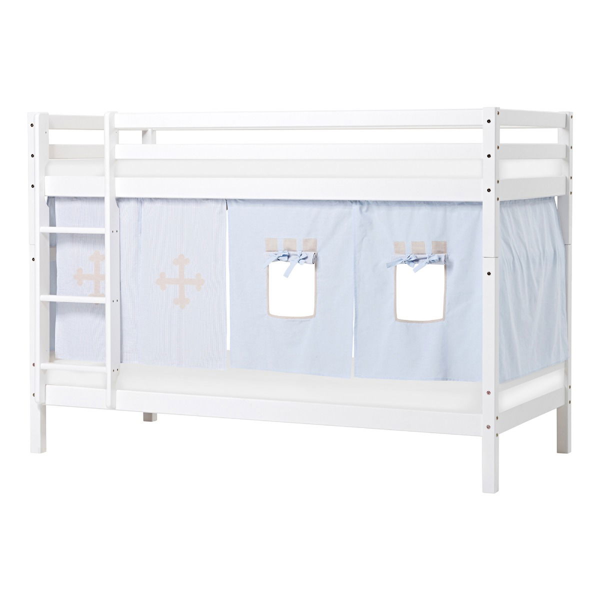 BUNDLE ECO Dream Etagenbett 90x200 cm mit FAIRYTALE KNIGHT Vorhang und ECO Dream-Matratze