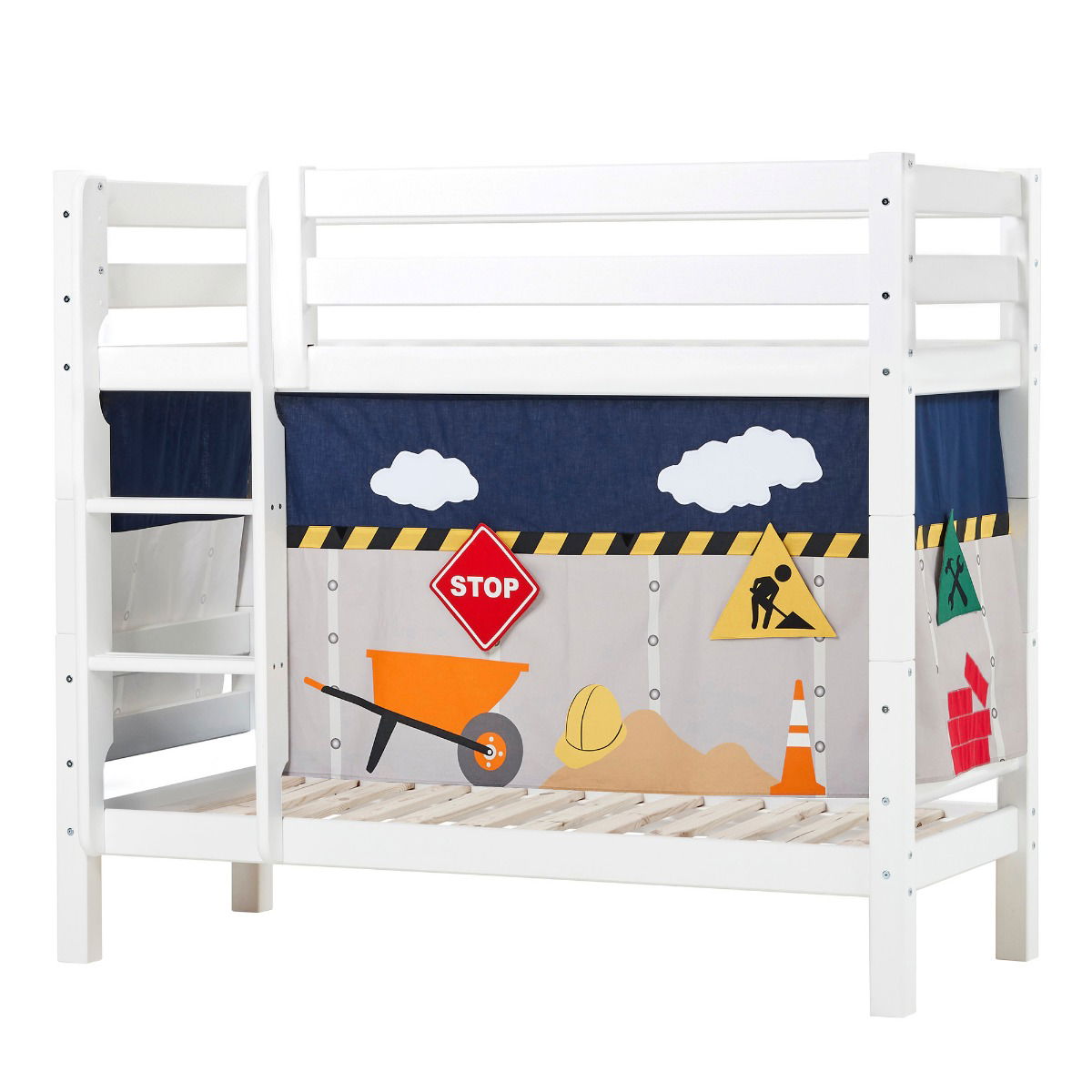 BUNDLE ECO Luxury Etagenbett 70x160 cm mit CONSTRUCTION-Vorhang