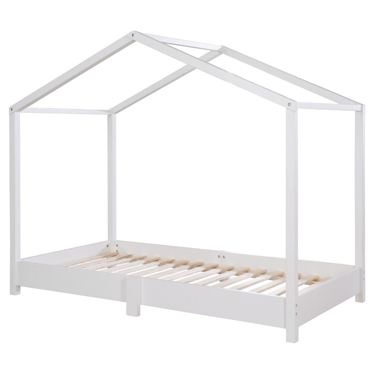 Roba Bodenbett Komplettset 70x140cm Weiß
