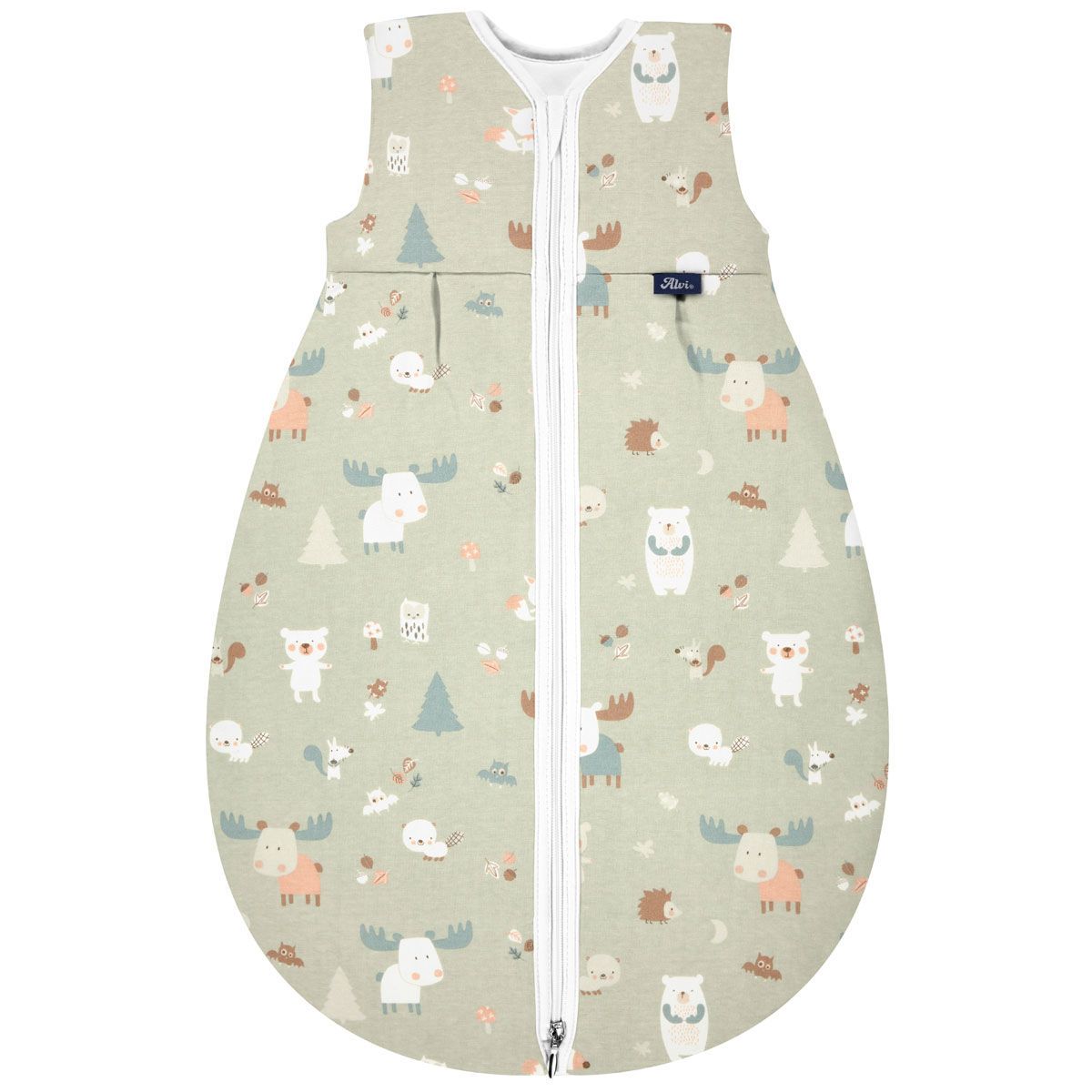 Alvi Kugelschlafsack Mäxchen Thermo Baby Forest Größe 70-110 cm wählbar
