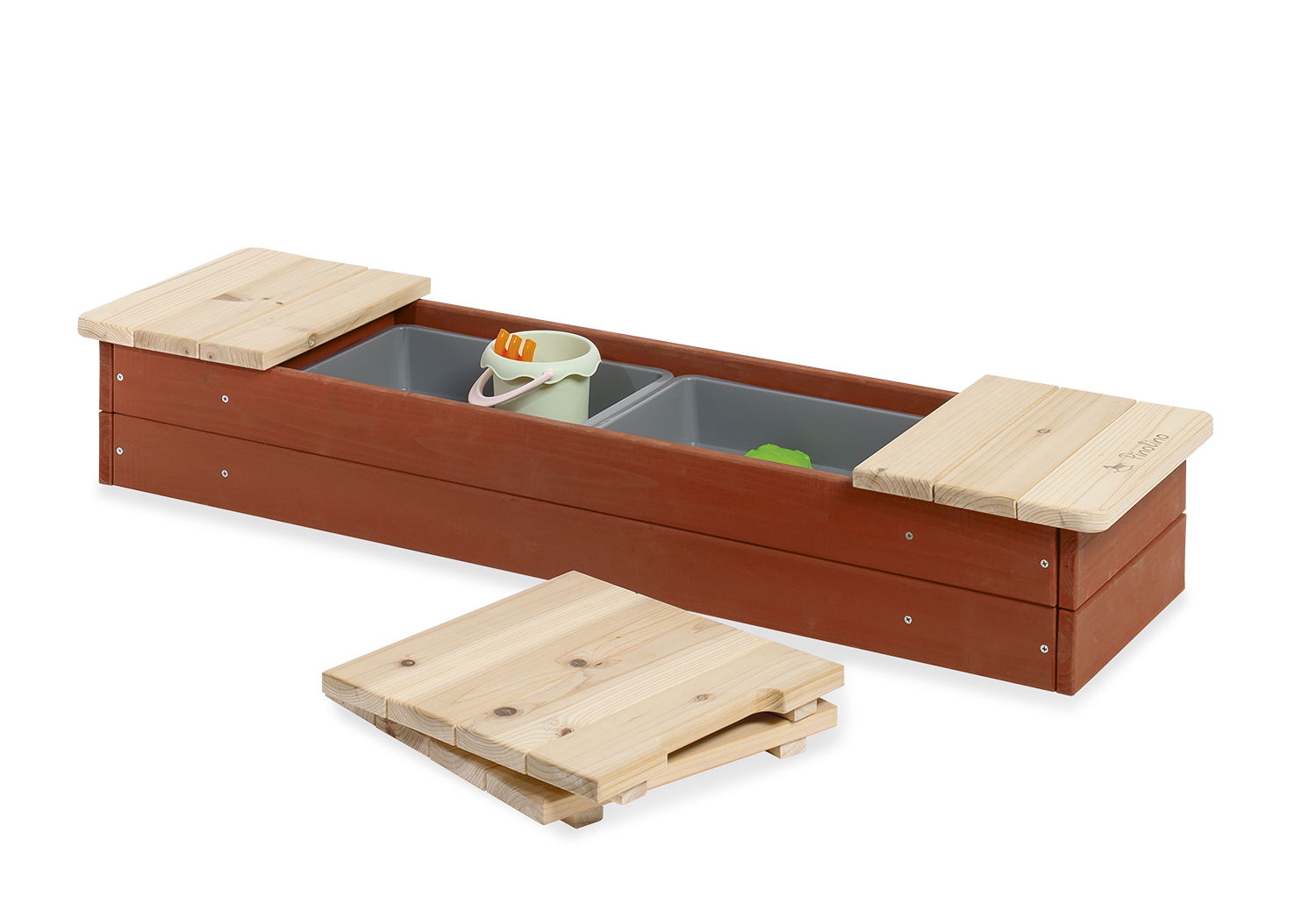 Pinolino Sandkasten 'Hedda', rot/natur
