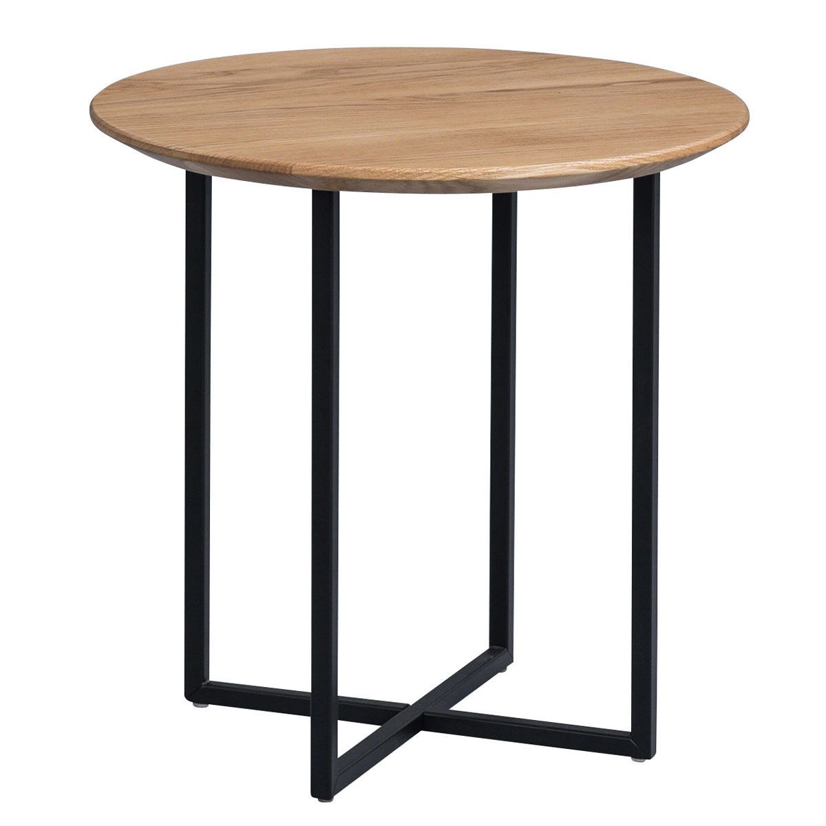 M2 Kollektion Couchtisch Keno 1 Wildeiche massiv | Gestell Metall schwarz