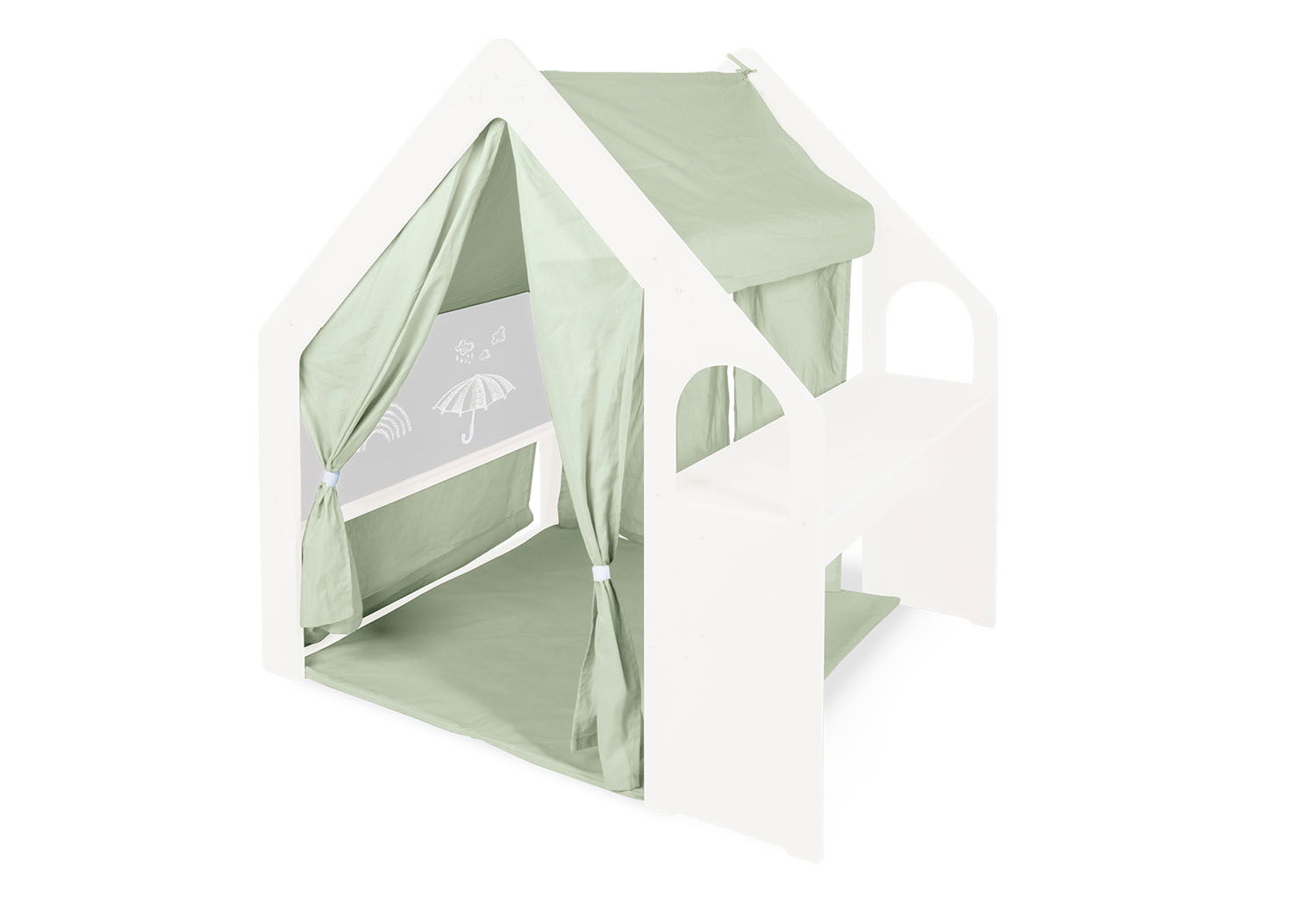 Pinolino Stoffdach für Spielhaus 'Thilda', salbeigrün