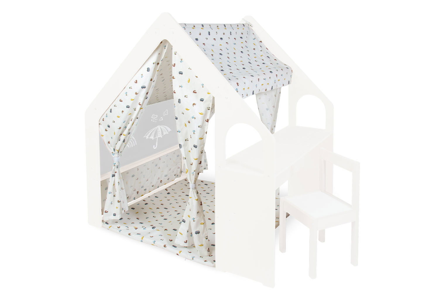 Pinolino Stoffdach für Spielhaus 'Thilda', Dessin 'Kleine Flitzer'