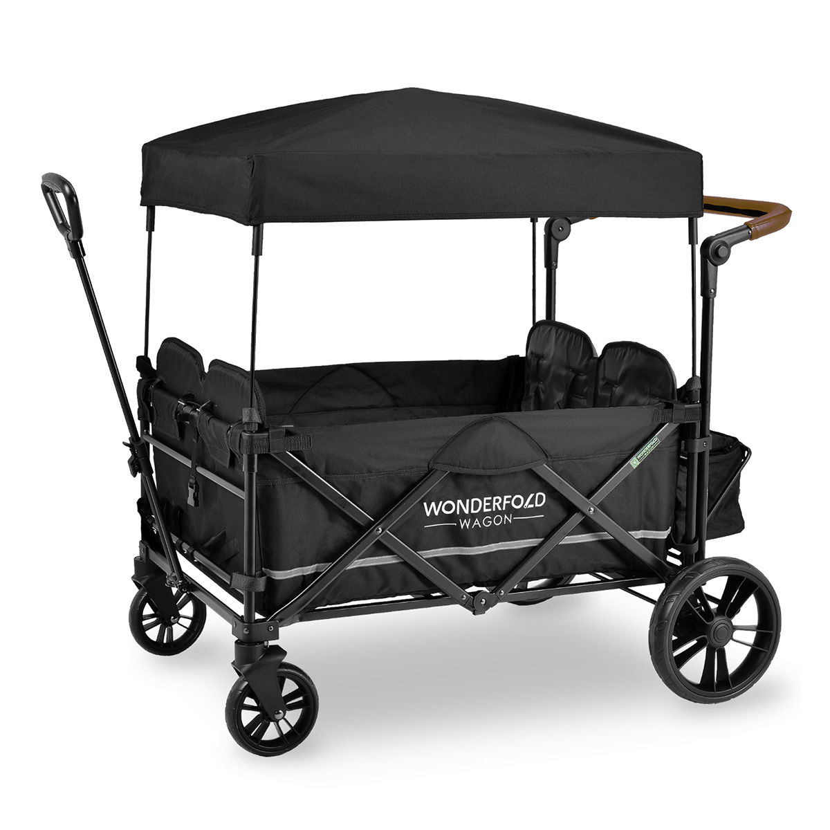 WonderFold X4 Push & Pull Bollerwagen - Stealth Black