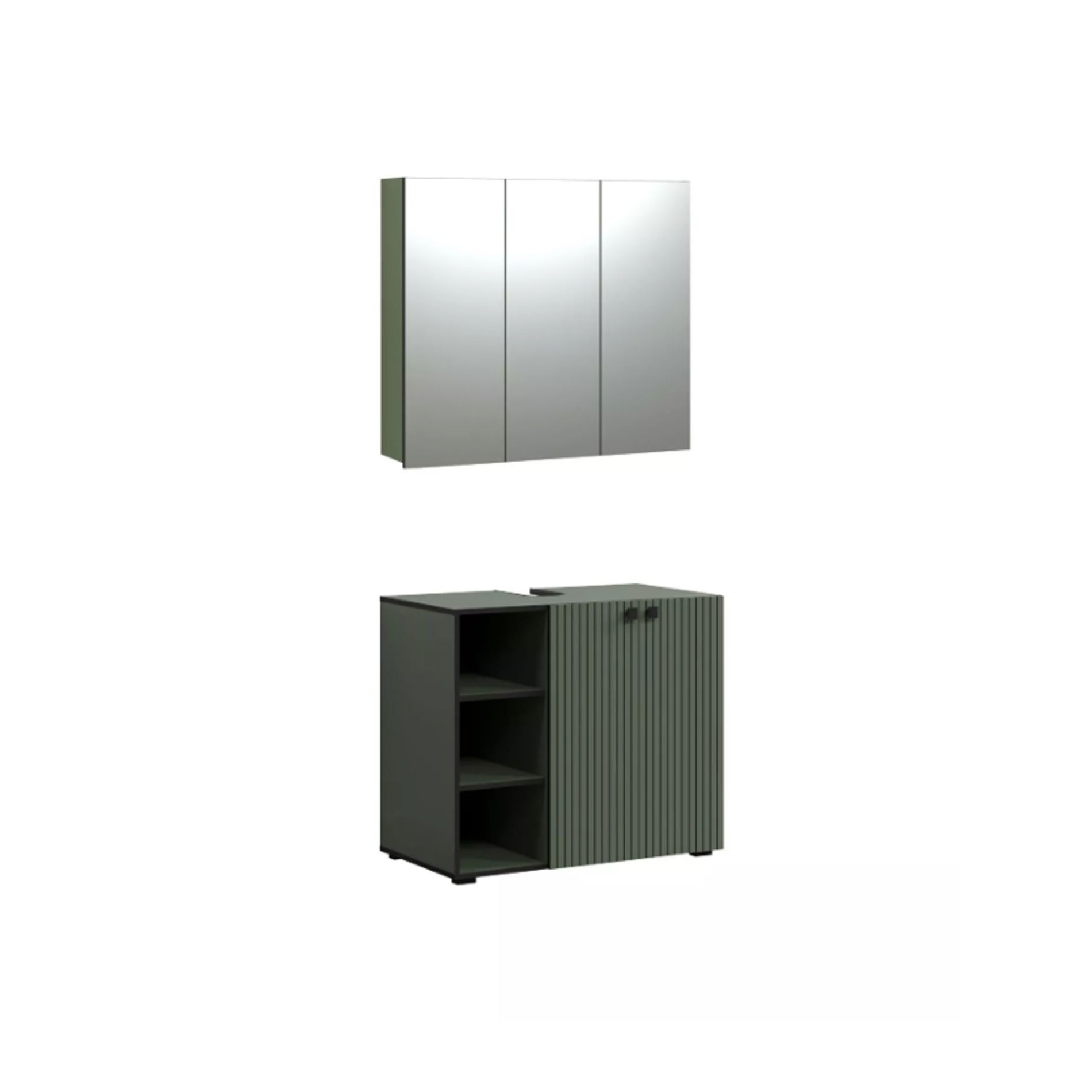 trendteam Pure Bliss Badmöbel-Set 2-teilig Grün