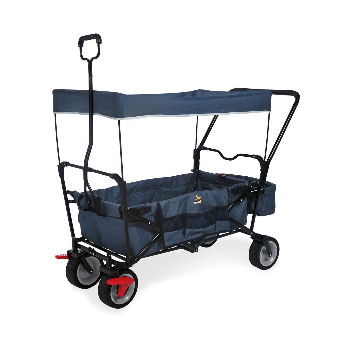 Pinolino Klappbollerwagen Paxi dlx Comfort mit Schiebegriff & Feststellbremse | marineblau