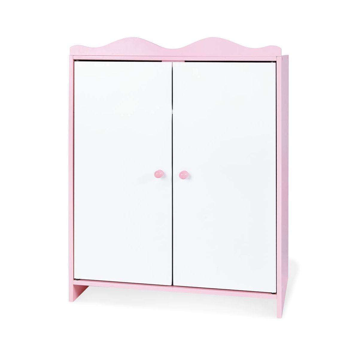 Pinolino Puppenschrank Jasmin MDF, weiß und rosa lackiert