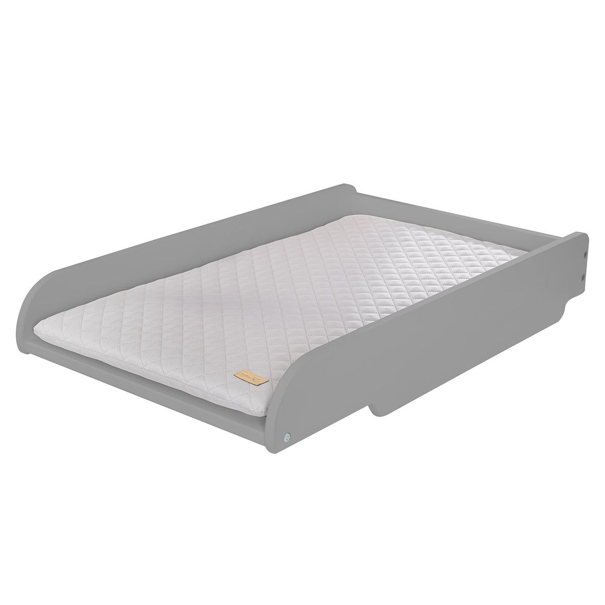 Roba Wickelplatte grau roba Style & Wickelauflage zum Aufsetzen auf Baby- & Kinderbetten