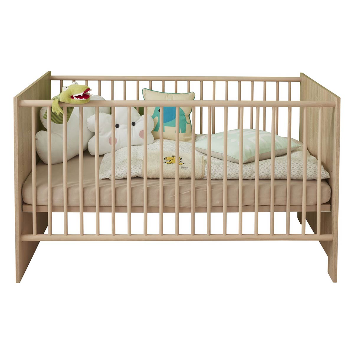 trendteam Olivia Babybett 70x140 cm Eiche Sägerau