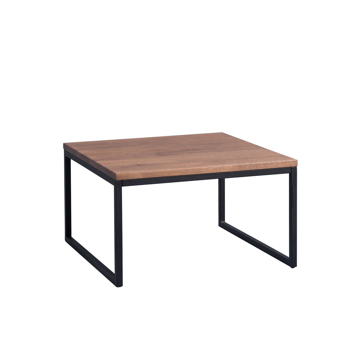 M2 Kollektion Couchtisch Ipuri 1 Eiche massiv braun | Gestell Metall schwarz