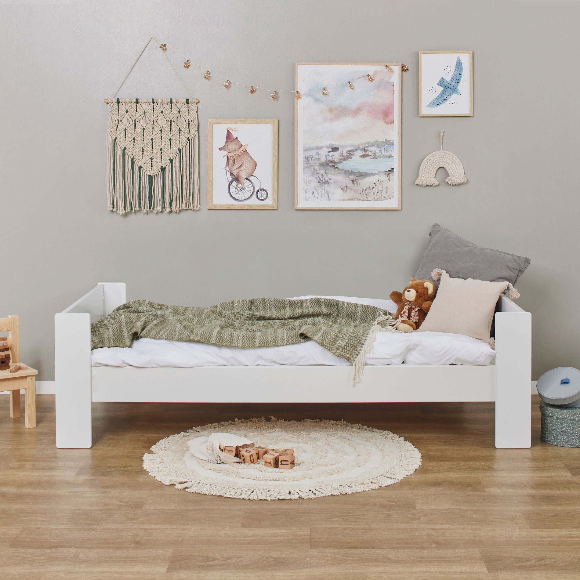 Hoppekids Steens for Kids Juniorbett 90x200 cm, Weiß