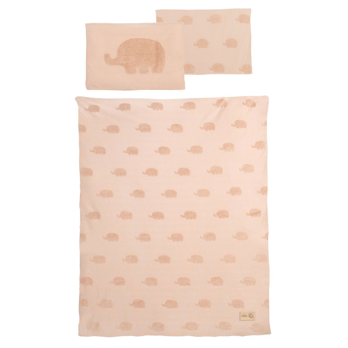 Roba Bettwäsche 2-teilig - Lil Elephant earth brown