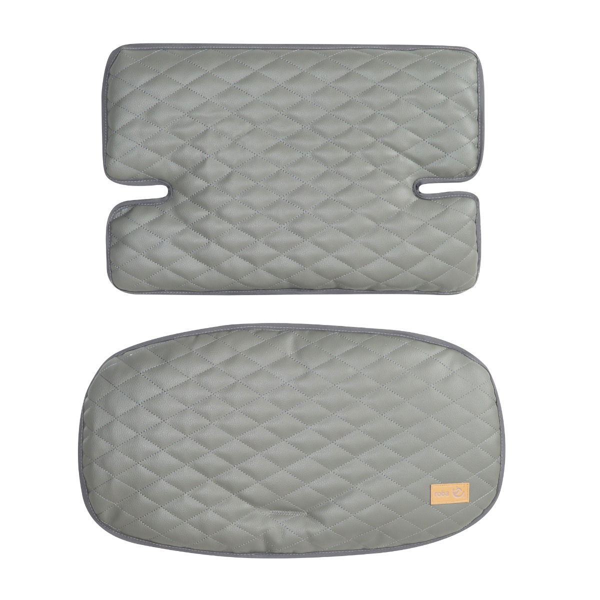 Roba Sitzverkleinerer Luxe 2-teilig Stone gesteppt für Sit Up Hochstühle