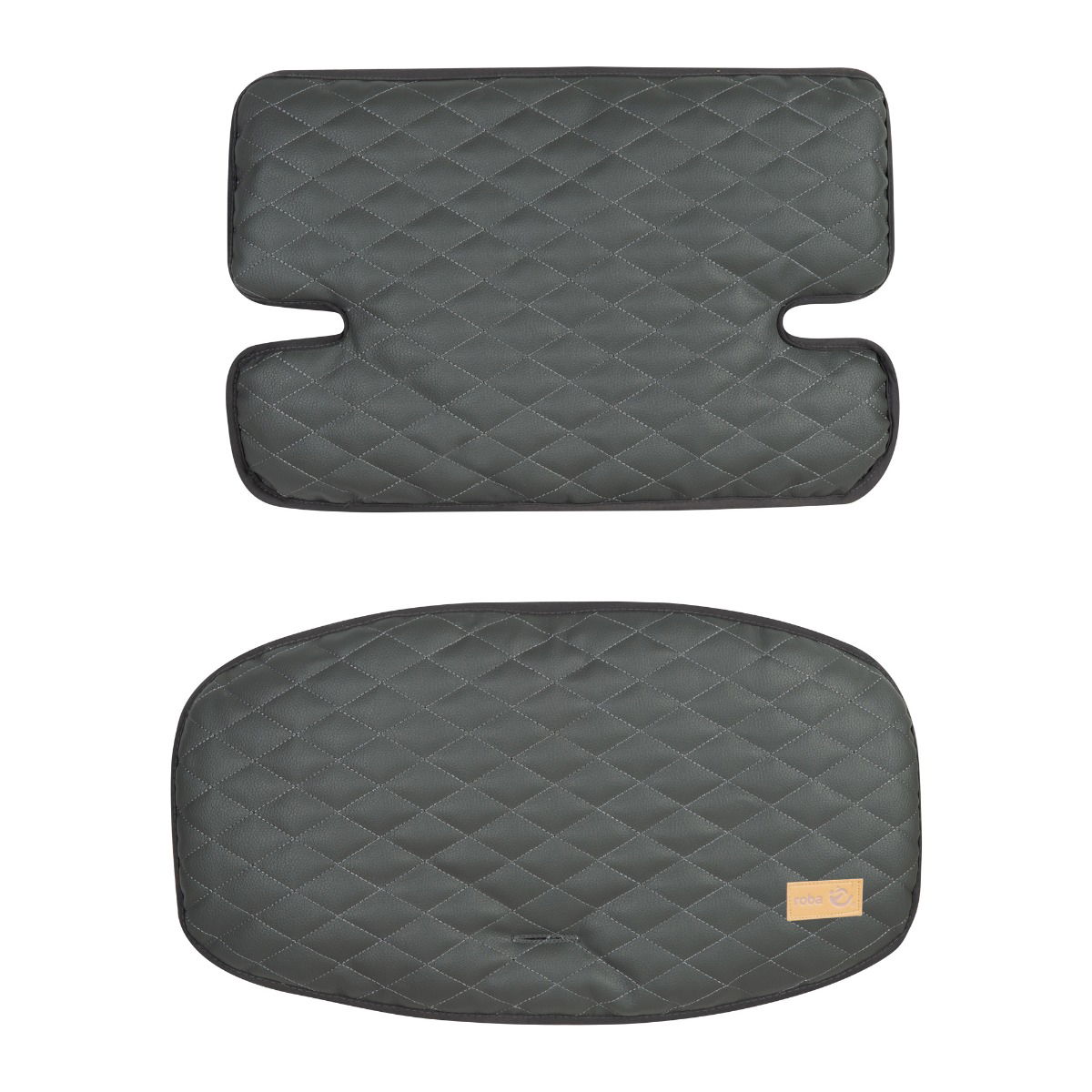 Roba Sitzverkleinerer Luxe 2-teilig Graphite gesteppt für Sit Up Hochstühle