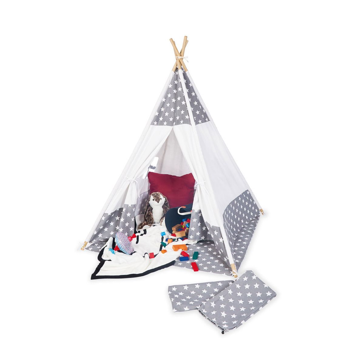 Pinolino Zelt Tipi Jakarta Kiefer massiv, inkl. Bodenmatte