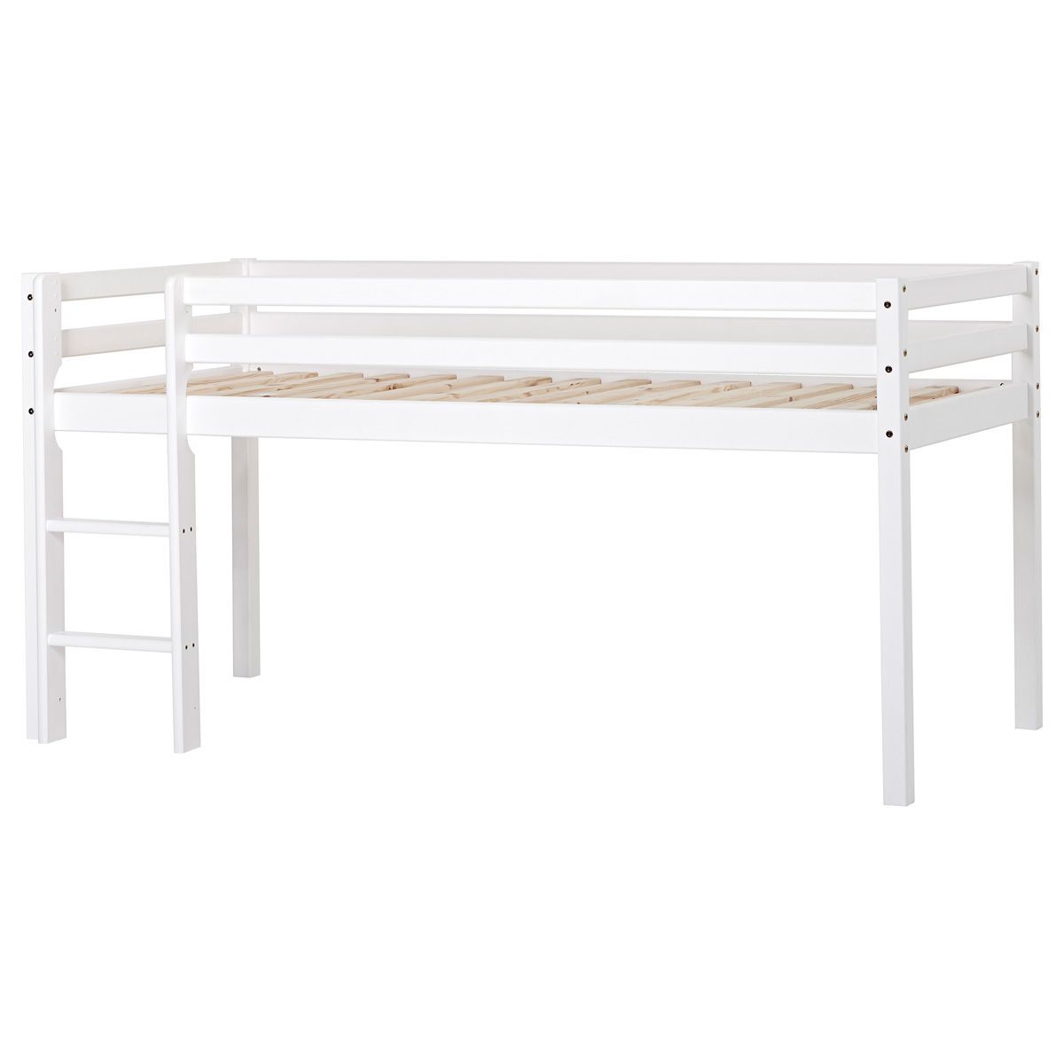 Hoppekids Halbhohes Bett ECO Dream 90x200 cm nicht teilbar | mit gerader Leiter