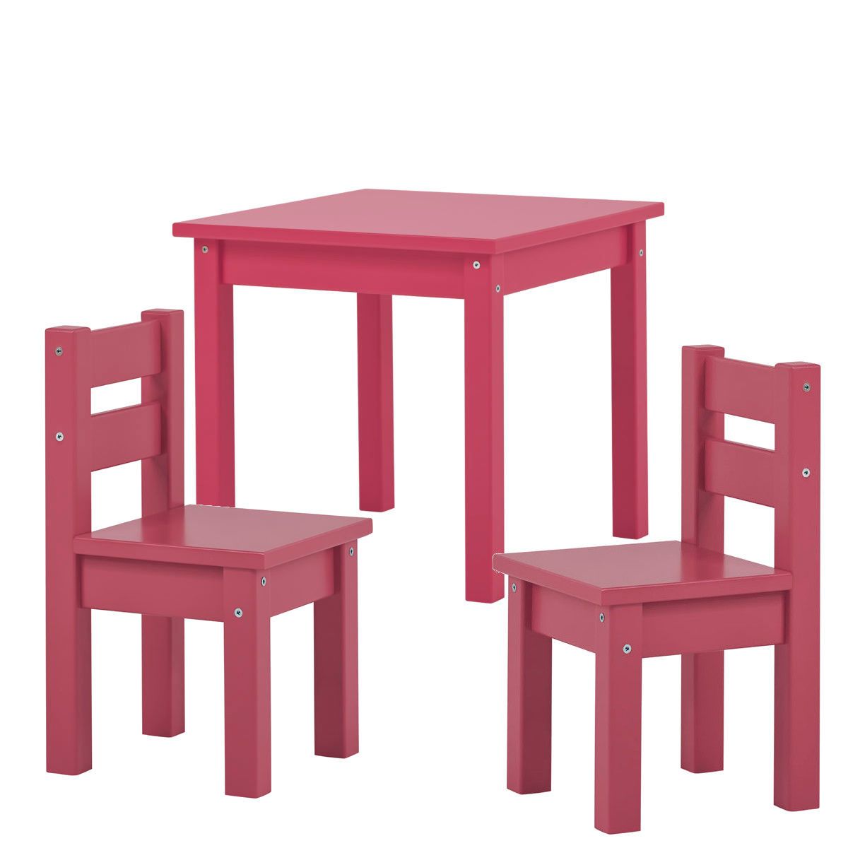 Hoppekids Sitzgruppe Mads baroque rose 2 Stühle, 1 Tisch