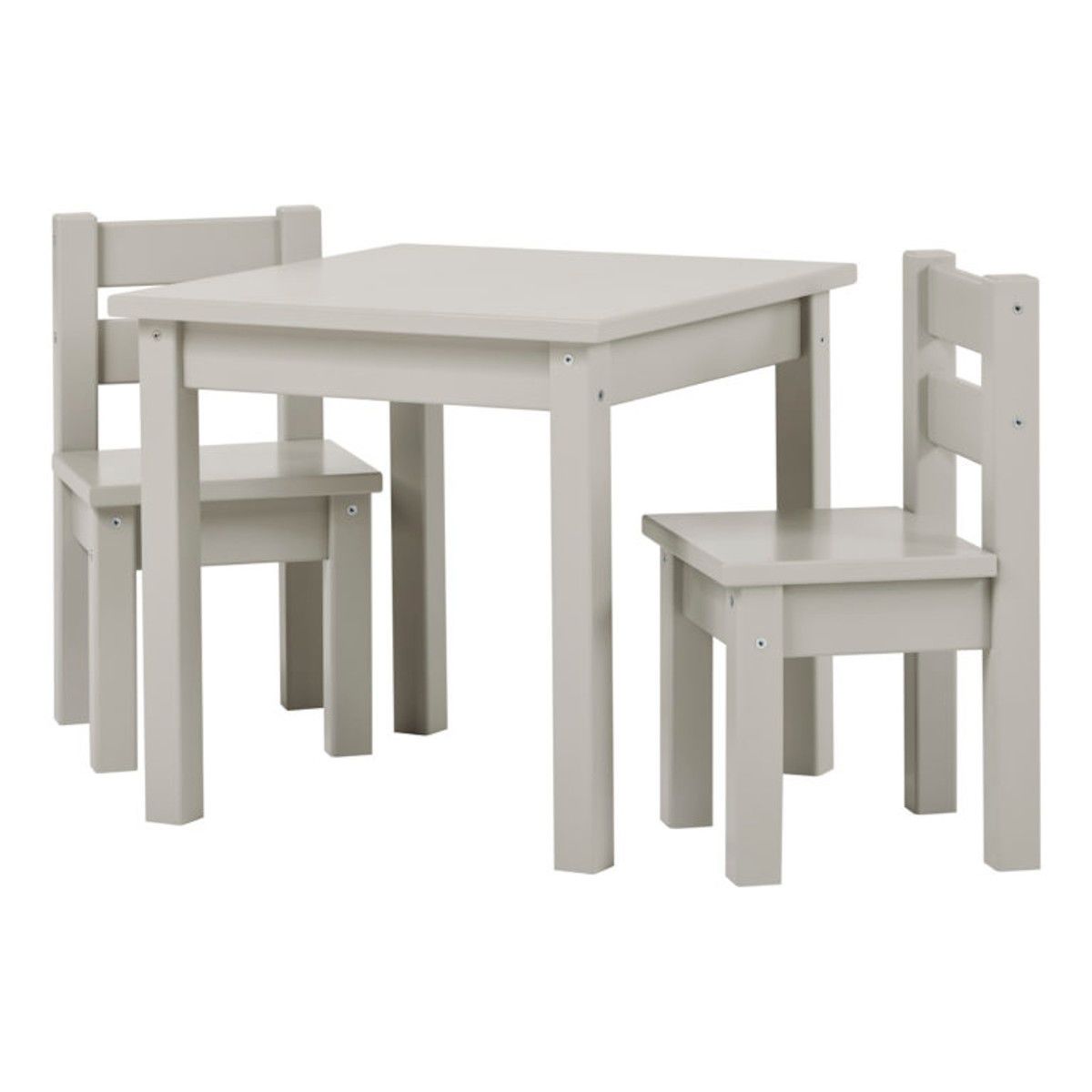 Hoppekids Sitzgruppe Mads dove grey 2 Stühle, 1 Tisch