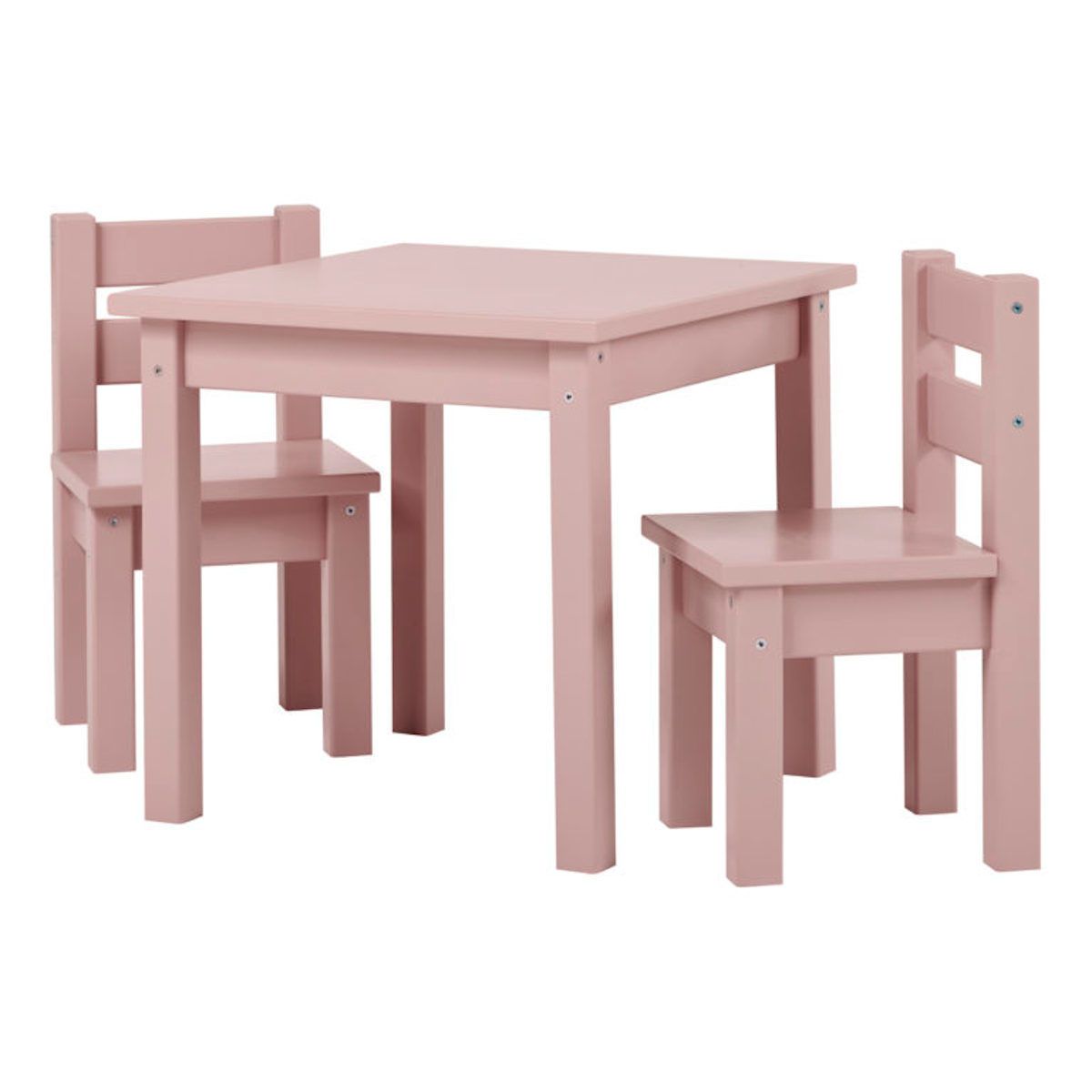 Hoppekids Sitzgruppe Mads pale mauve 2 Stühle, 1 Tisch