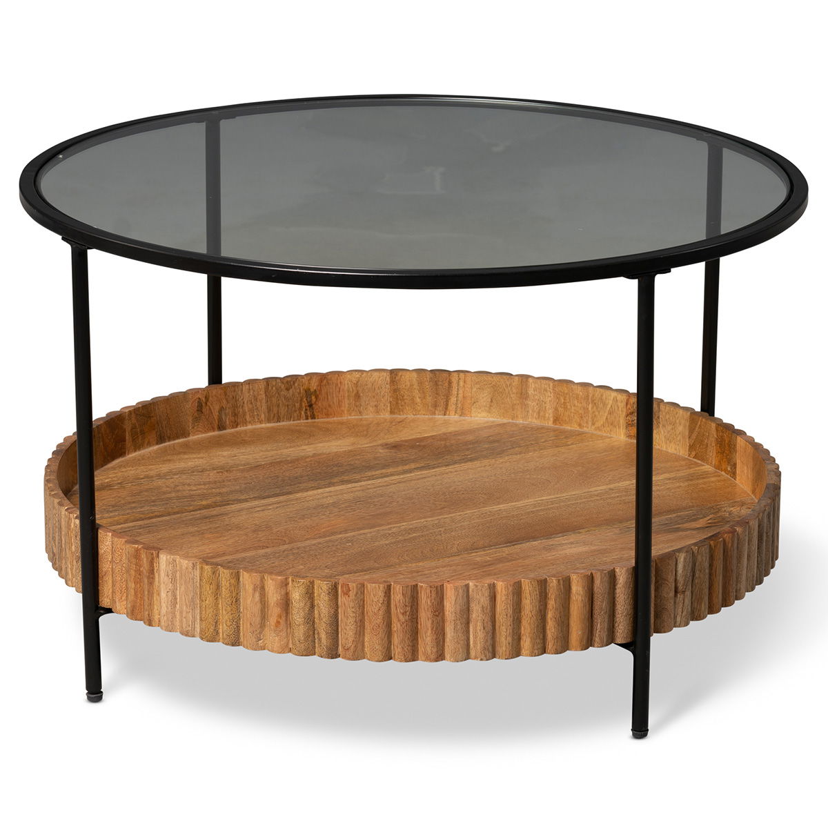M2 Kollektion - Jason 2 Couchtisch, H: 48cm D: 78cm