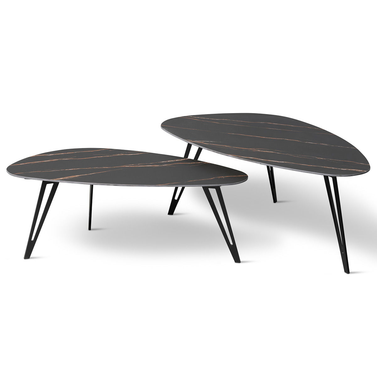M2 Kollektion - Satztisch Luis 2er-Set, Größe: 95x34x50 cm
