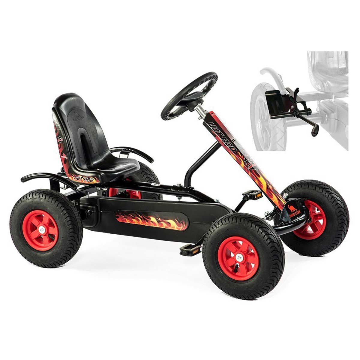 Dino Cars Junior F Hot Rod Professional mit Offroadreifen & Freilauf