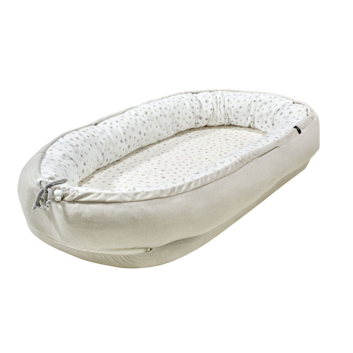 Alvi Schlummer-Nestchen Aqua Dot Baumwoll-Jersey